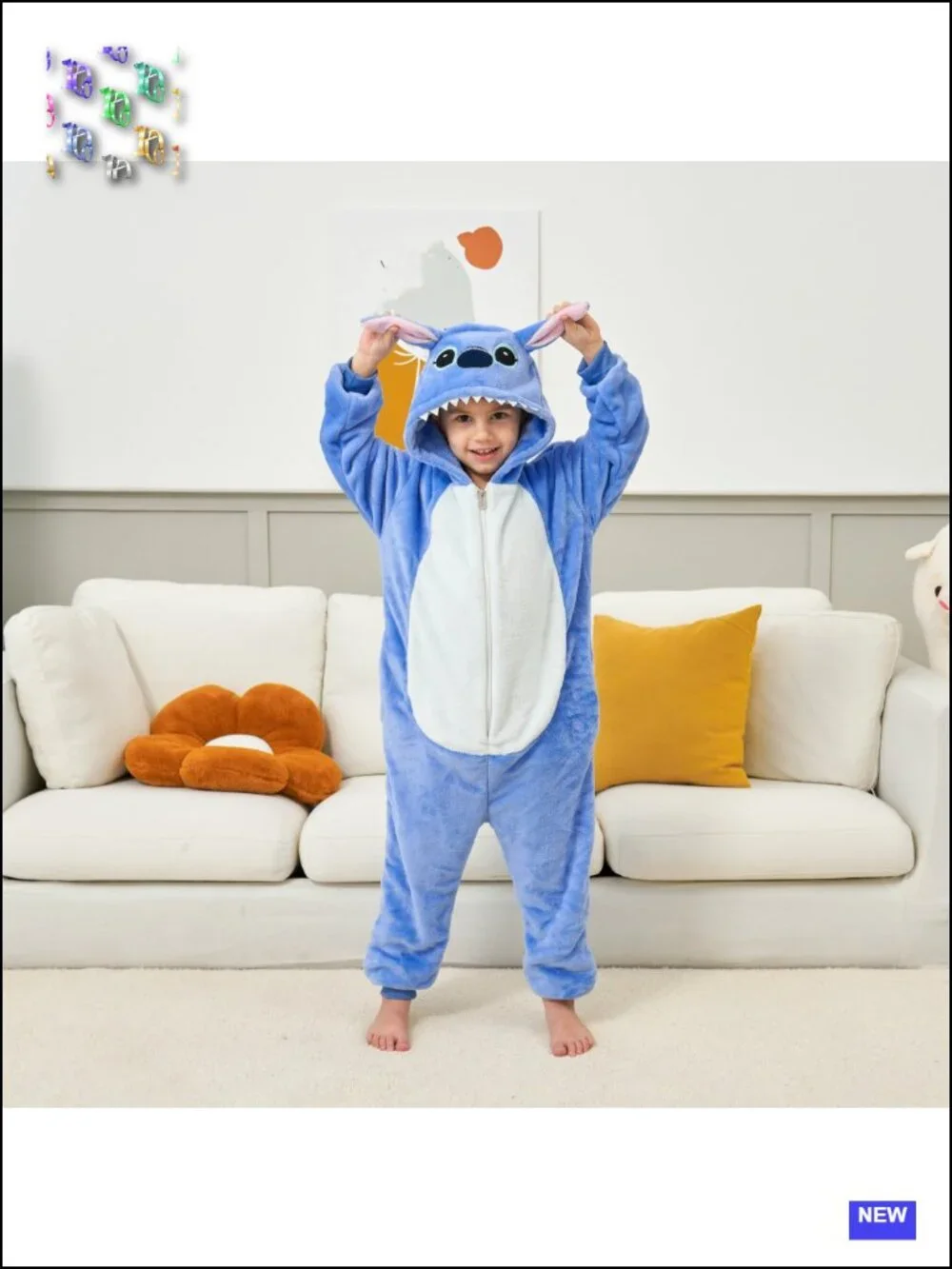 Kids Animal Onesie Pajamas Flannel Cosplay Costume